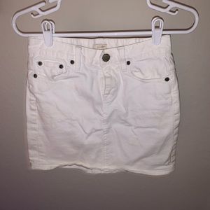 Whute jean skirt